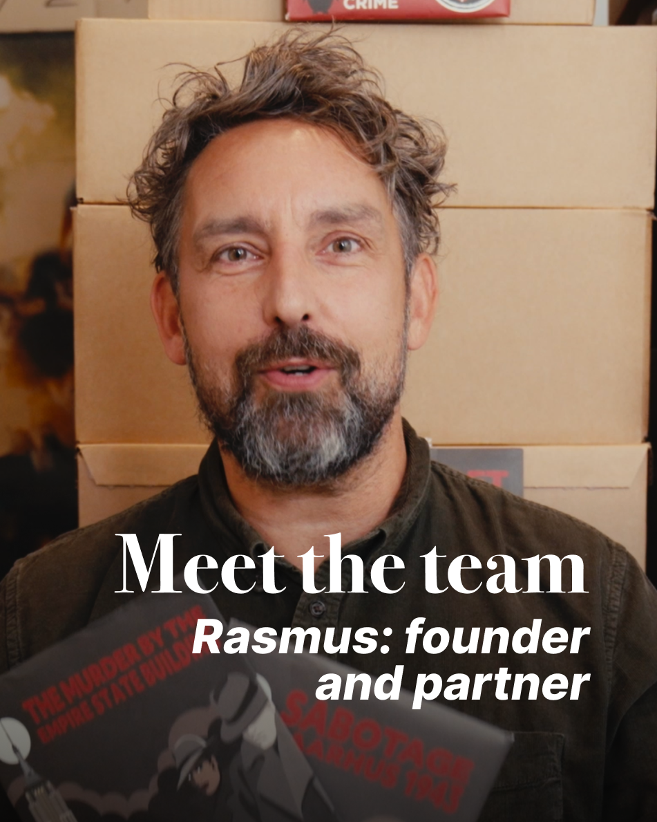 Puzzle poster. Meet the founder Rasmus