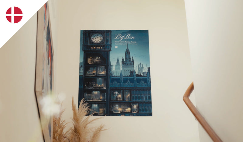 Big Ben true crime poster. Murder mystery spil. 